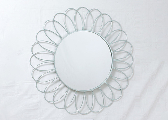 Gold Silver Decorative Flower Mirror Wall Decor