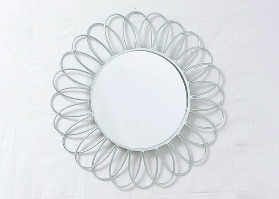 Gold Silver Decorative Flower Mirror Wall Decor