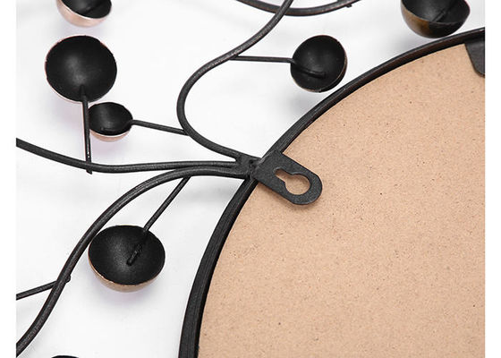 Beautiful Floral Sunshine Shape Gold Silver Black Metal  Mirror Wall Art